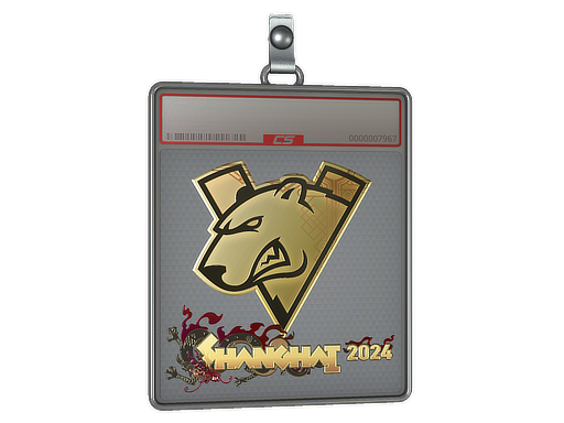 Sticker Slab Virtus.pro Gold Shanghai 2024