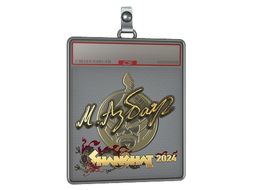 Sticker Slab Senzu Gold Shanghai 2024