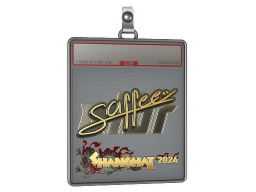 Sticker Slab saffee Gold Shanghai 2024