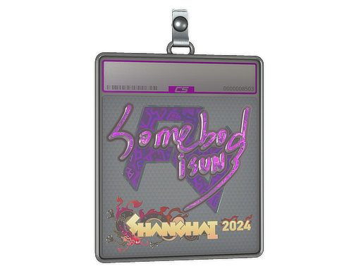 Sticker Slab somebody Holo Shanghai 2024