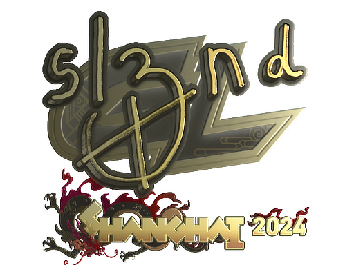 Sticker | sl3nd (Gold) | Shanghai 2024