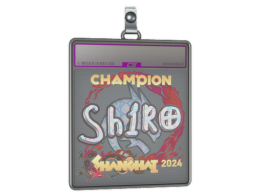 Sticker Slab sh1ro Holo, Champion Shanghai 2024
