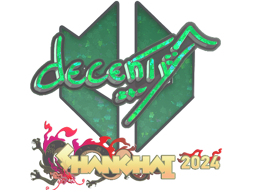 Sticker | decenty (Glitter) | Shanghai 2024