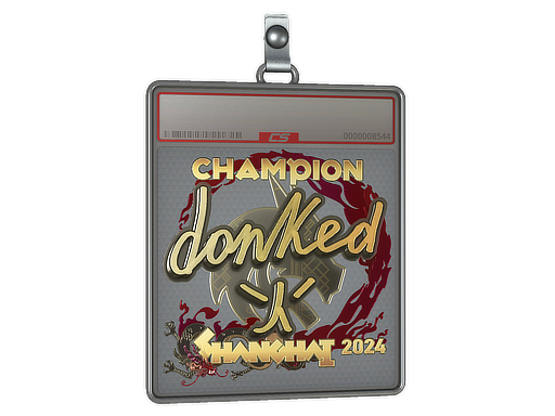 Sticker Slab donk Gold, Champion Shanghai 2024