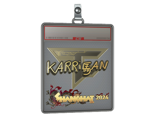 Sticker Slab karrigan Gold Shanghai 2024