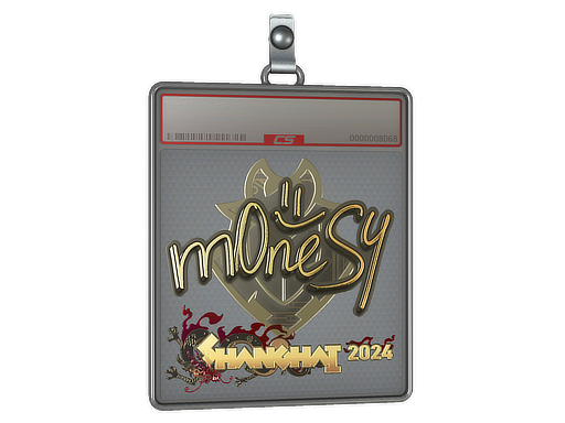 Sticker Slab m0NESY Gold Shanghai 2024