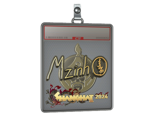 Sticker Slab mzinho Gold Shanghai 2024