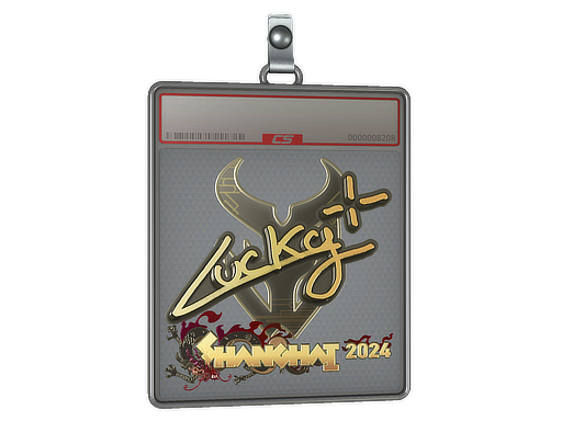 Sticker Slab Lucky Gold Shanghai 2024