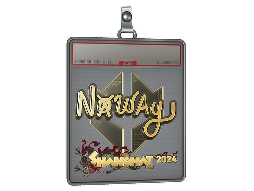 Sticker Slab noway Gold Shanghai 2024