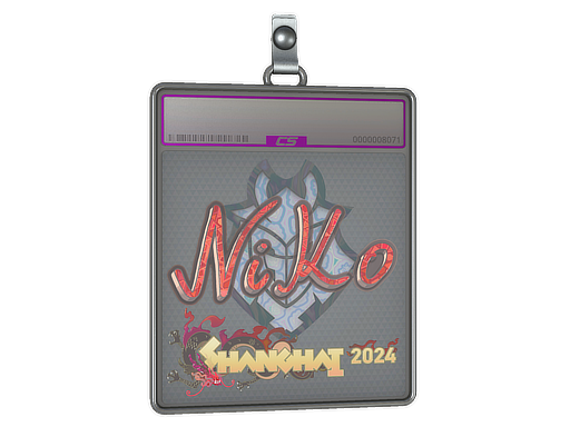Sticker Slab NiKo Holo Shanghai 2024