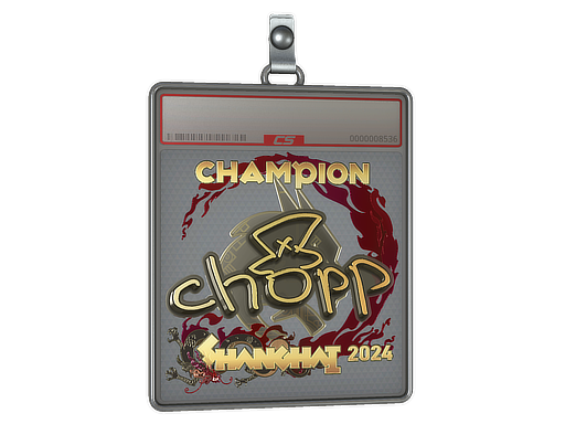 Sticker Slab chopper Gold, Champion Shanghai 2024