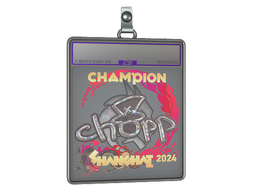 Sticker Slab chopper Glitter, Champion Shanghai 2024