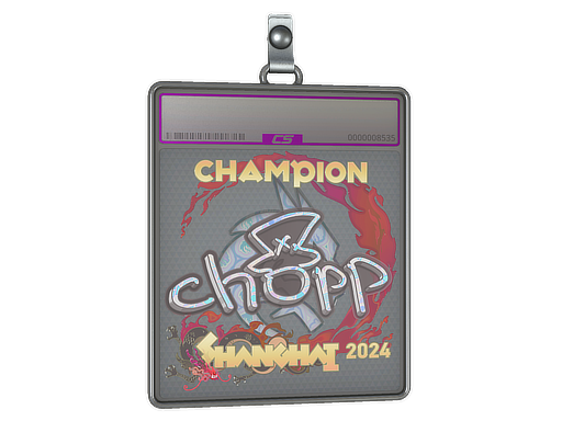 Sticker Slab chopper Holo, Champion Shanghai 2024