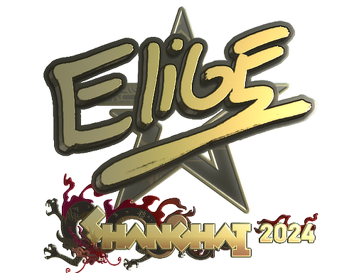 Sticker | EliGE (Gold) | Shanghai 2024