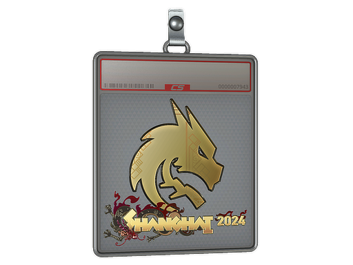 Sticker Slab Team Spirit Gold Shanghai 2024