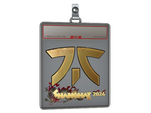 Sticker Slab Fnatic Gold Shanghai 2024