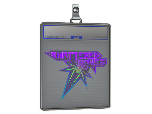 Sticker Slab Shattered Web