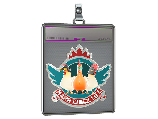 Sticker Slab Hard Cluck Life Foil