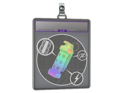 Sticker Slab Flashblack Holo