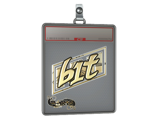 Sticker Slab b1t Gold Paris 2023