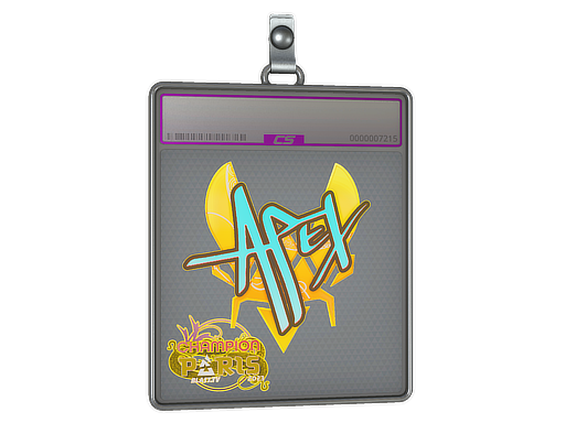 Sticker Slab apEX Holo, Champion Paris 2023