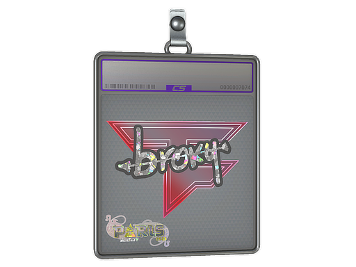 Sticker Slab broky Glitter Paris 2023