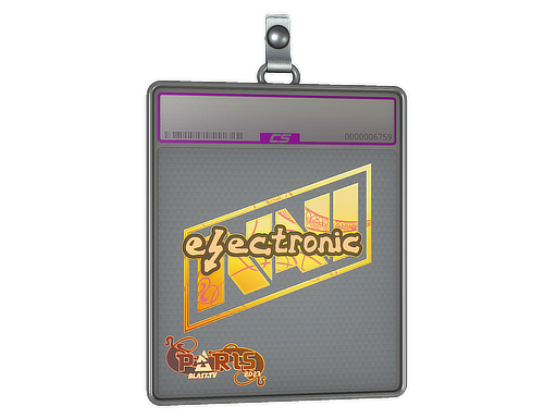 Sticker Slab electronic Holo Paris 2023