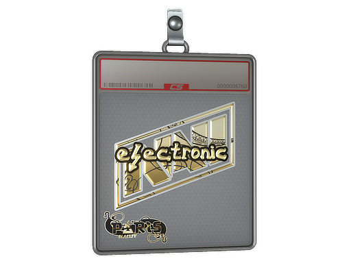 Sticker Slab electronic Gold Paris 2023