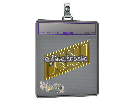 Sticker Slab electronic Glitter Paris 2023