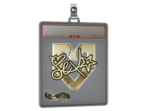 Sticker Slab dexter Gold Paris 2023