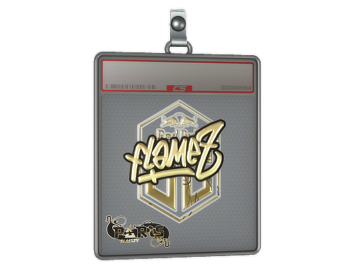 Sticker Slab FlameZ Gold Paris 2023