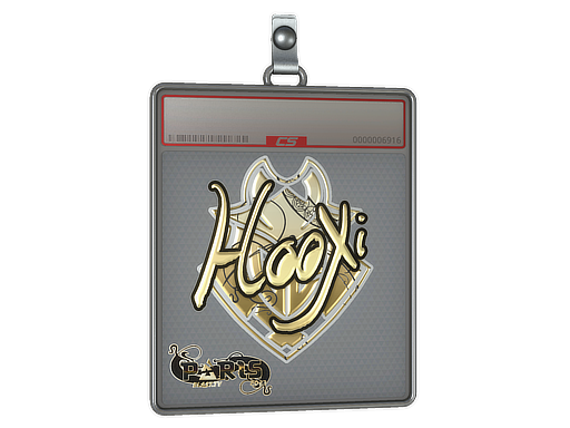 Sticker Slab HooXi Gold Paris 2023