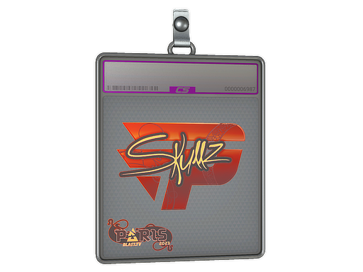 Sticker Slab skullz Holo Paris 2023