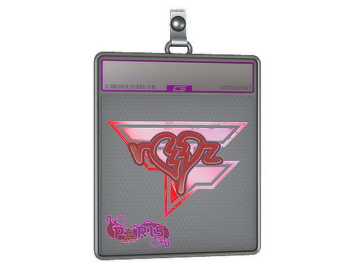 Sticker Slab ropz Holo Paris 2023