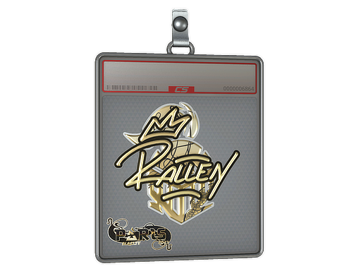 Sticker Slab rallen Gold Paris 2023