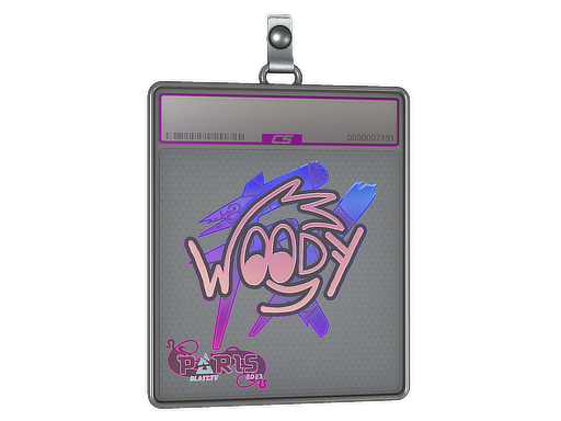 Sticker Slab WOOD7 Holo Paris 2023