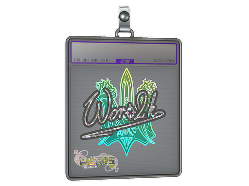 Sticker Slab Woro2k Glitter Paris 2023