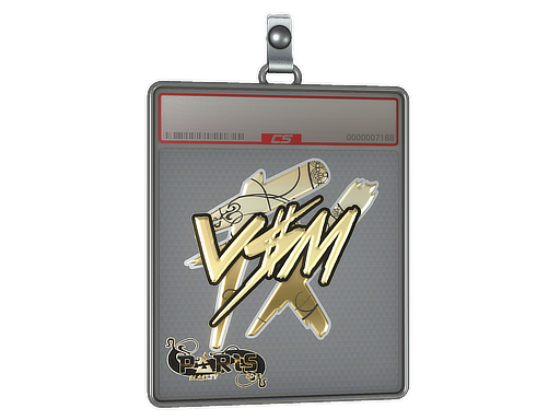 Sticker Slab v$m Gold Paris 2023