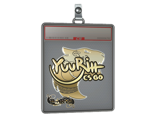 Sticker Slab yuurih Gold Paris 2023
