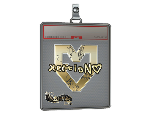 Sticker Slab xertioN Gold Paris 2023