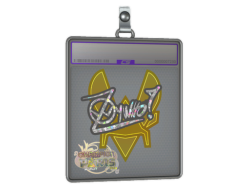 Sticker Slab ZywOo Glitter, Champion Paris 2023