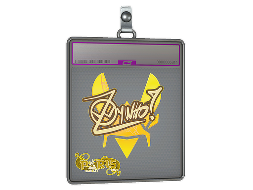 Sticker Slab ZywOo Holo Paris 2023