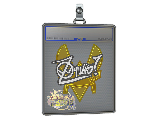 Sticker Slab ZywOo Champion Paris 2023