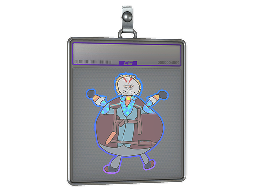 Sticker Slab Poorly Drawn Bloody Darryl Holo