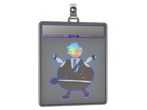 Sticker Slab Poorly Drawn Number K Holo