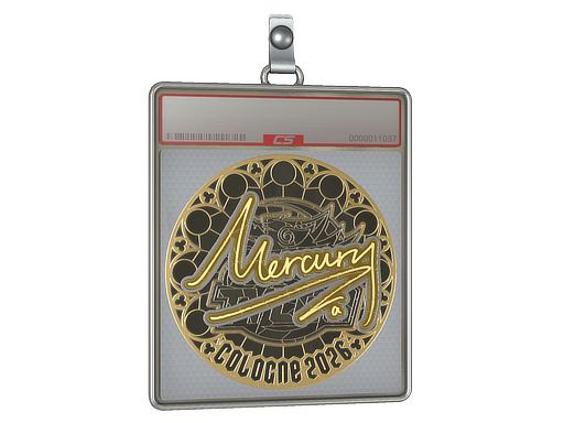 Sticker Slab Mercury Gold Cologne 2026