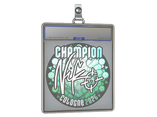 Sticker Slab NiKo Champion Cologne 2026