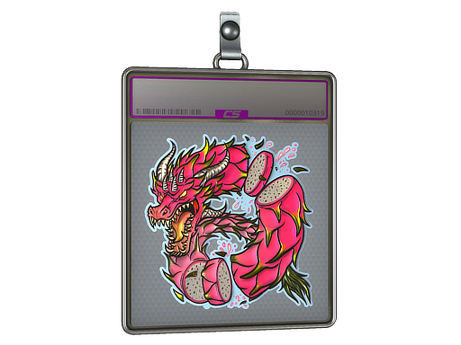 Sticker Slab Dragon Fruit Foil