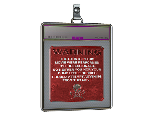 Sticker Slab WARNING Foil
