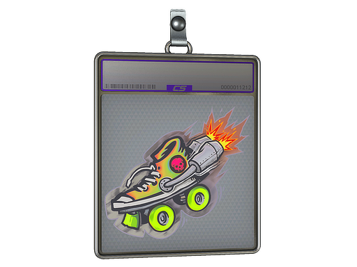 Sticker Slab Rocket Skates Holo